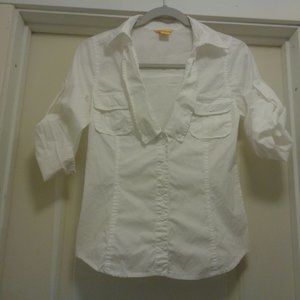 SALT & PEPPER COTTAGECORE FOLKLORE FARM WHITE BLOUSE M